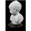 Image 3 : Porcelain Bust of a Baby, on Wood Stand
