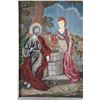 Image 2 : French Crewelwork, Christ and the Woman of Samaria, c. 18th/19th Century