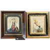 Image 2 : 2 Framed Needlepoint Religious Portraits