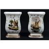 Image 4 : Group of 5 Gilt Porcelain Vases, incl. with Ship Decoration