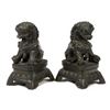 Image 1 : Pair Bronze Fu Dogs