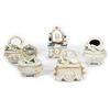 Image 1 : Group of 5 Porcelain Music Theme Trinket Boxes