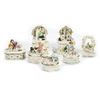 Image 1 : Group of 7 Porcelain Trinket Boxes with Children and Animals