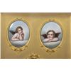 Image 3 : Three Porcelain Putti and Madonna Miniatures in Gilt Frame