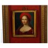 Image 2 : Gilt-framed Portrait Miniature of a Renaissance Style Woman