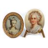 Image 1 : 2 Portrait Miniatures of 18th Century Style Ladies