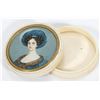 Image 2 : Lady in Blue Portrait Miniature Box, Signed