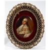 Image 2 : 2 Porcelain Miniatures, incl. Man in Ermine