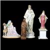 Image 1 : German Porcelain Madonna and Child Group, with 3 others