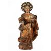 Image 2 : 2 Polychrome Carved Wood Saint Figures