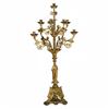 Image 1 : A Gilt Bronze Altar Candelabra