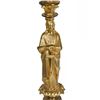 Image 2 : A Gilt Bronze Altar Candelabra