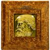 Image 1 : Framed Portrait Tile of Old Man, Late 19th/Early 20th Century