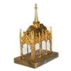 Image 2 : 2 Gothic Style Gilt Metal Cathedral-form Reliquaries