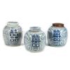 Image 1 : Three Chinese Blue and White Ceramic Ginger Jars