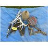 Image 1 : CANTEEN, JUG, HALTER, DEER ANTLER AND HARNESS PARTS