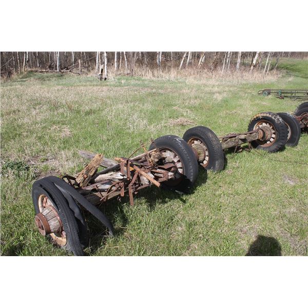 OLD WAGON AXLES