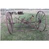 Image 1 : 2 WHEEL CART C/W HARROWS