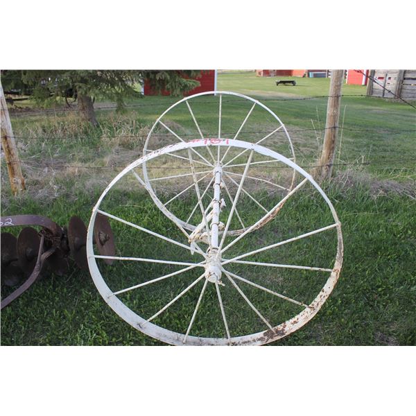 2 - STEEL WHEELS & AXLE