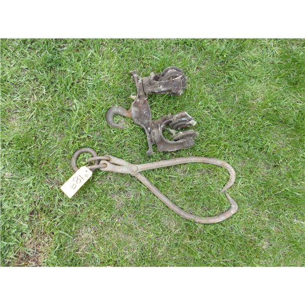 PULLEY AND TONGS
