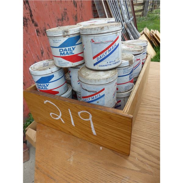 24- TOBACCO TINS- DAILY MALL
