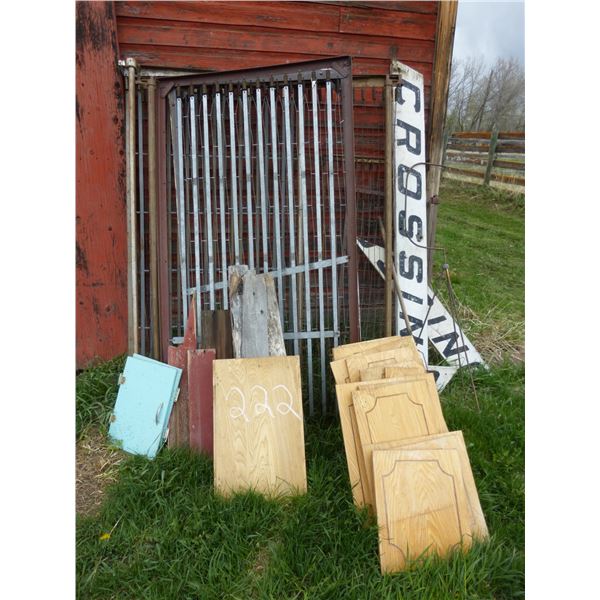 BED FRAMES, CUPBOARD DOORS AND OLD SIDING
