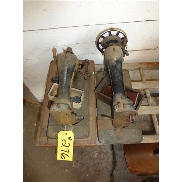 2- ANTIQUE SINGER SEWING MACHINES