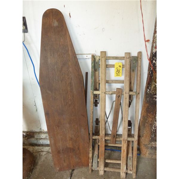 IRONING BOARD AND WASH STAND