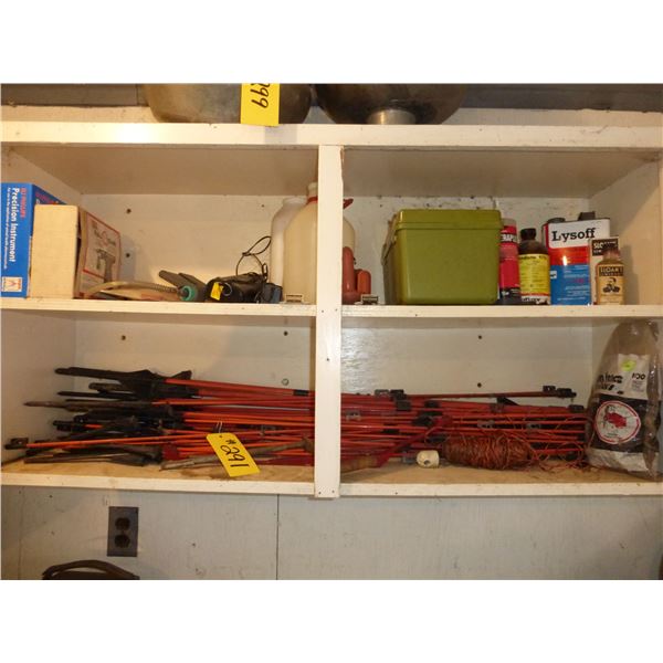 QTY OF VARIOUS VET SUPPLIES AND ELEC. FENCING