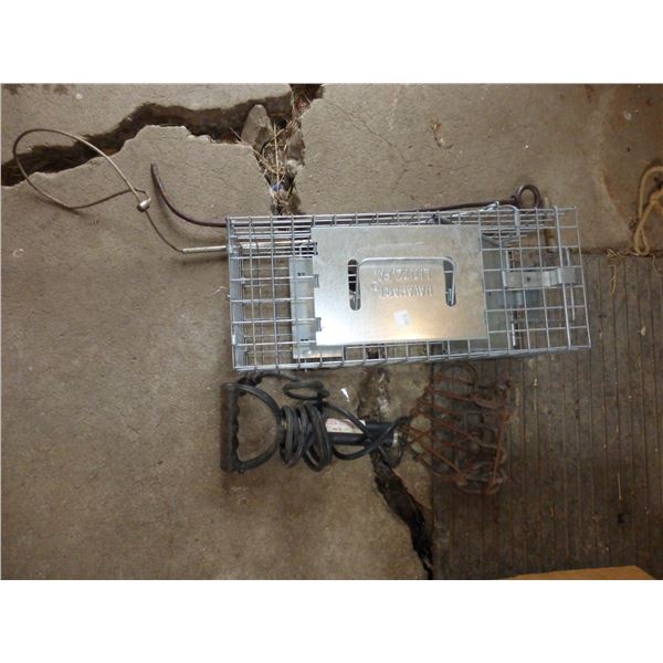 SNARE, HOOK, IRON AND LIVE TRAP