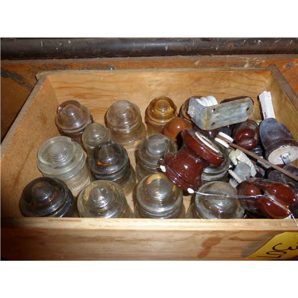 3 BOXES OF INSULATORS