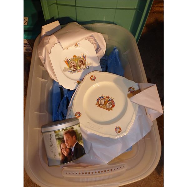 "ROYAL" COLLECTION OF DISHES, PLATES, TINS ETC.