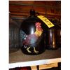 Image 1 : BROWN GLASS JUG WITH ROOSTER PAINTING
