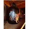 Image 2 : BROWN GLASS JUG WITH ROOSTER PAINTING