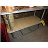 Image 1 : SHELF (29"WX14"DX22"H) AND OLD WOODEN TABLE(24"WX14"DX21"H)