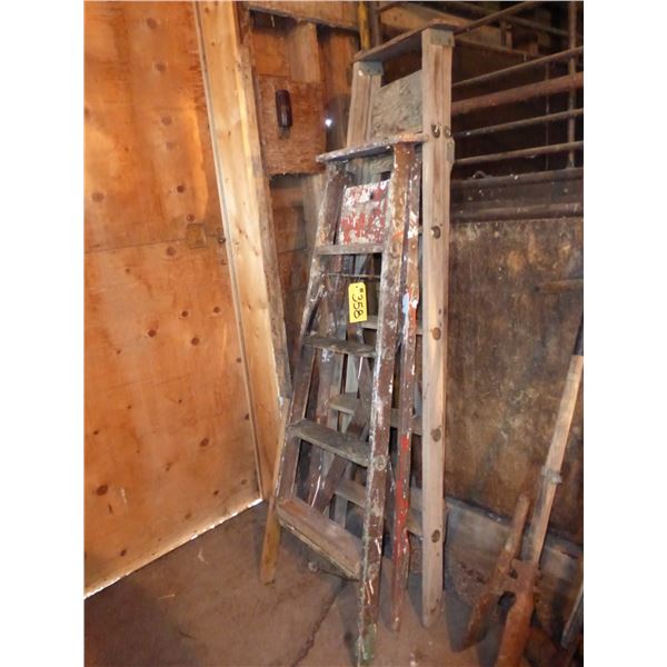 2- WOODEN LADDERS