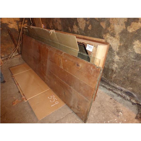 ANTIQUE CANDY COUNTER FROM NORTH COOKING LAKE STORE (96"W x 29"D x APPROX. 39"H)