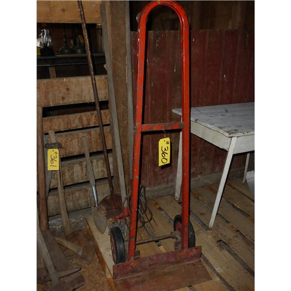 DOLLY, FORK, CULTIVATOR, GARDEN WEASEL, SHOVEL, SCRAPER AND TABLE