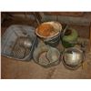 Image 1 : WASH TUB (HOLE), PAILS, DISH PAN AND WATERING CAN
