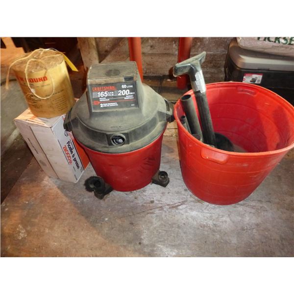TWINE, BALER TWINE, SHOP VACUUM AND TUB