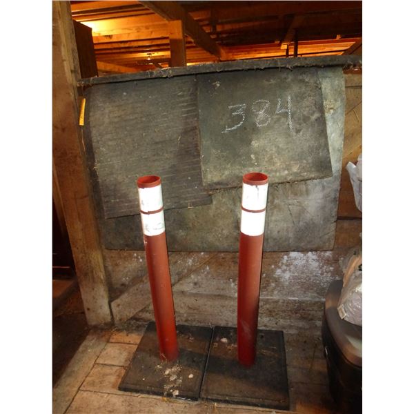 RUBBER FLOOR MATS FOR BOX STALLS, AND PYLONS