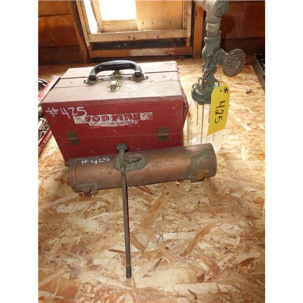 GLASS TORCH, SPRAYER AND GLASS FIRE RETARDENT