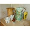 Image 1 : PITCHERS, 2 LITTLE BROWN JUGS, MEDALTA POTS C/W SPOONS