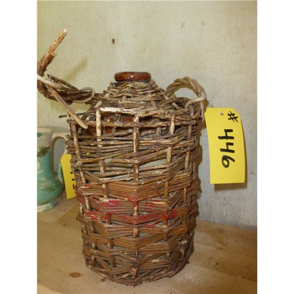 JUG WITH WICKER BASKET