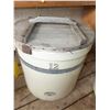 Image 1 : MEDALTA 12 GAL. CROCK C/W LID (HANDLES GOOD, 1 CRACK)