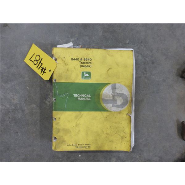 JOHN DEERE 8440 & 8640 REPAIR MANUAL