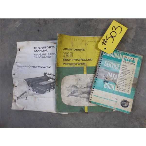 MANUALS (NH MANURE SPREADER, JD MANURE SPREADER)