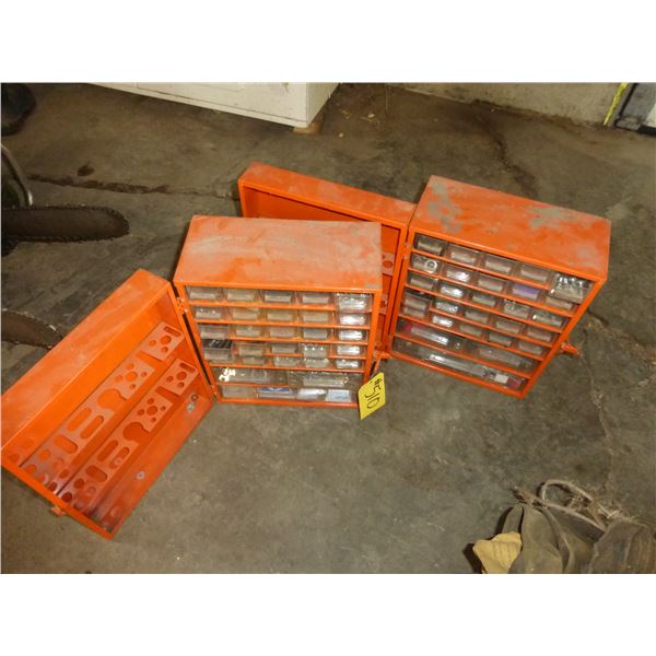 2- BOLT BINS C/W QTY OF SMALL HARDWARE