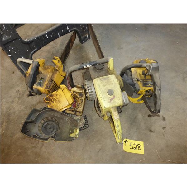 3- CHAINSAWS (PIONEER 420, 2 - MCCULLOUGH MIN PRO)