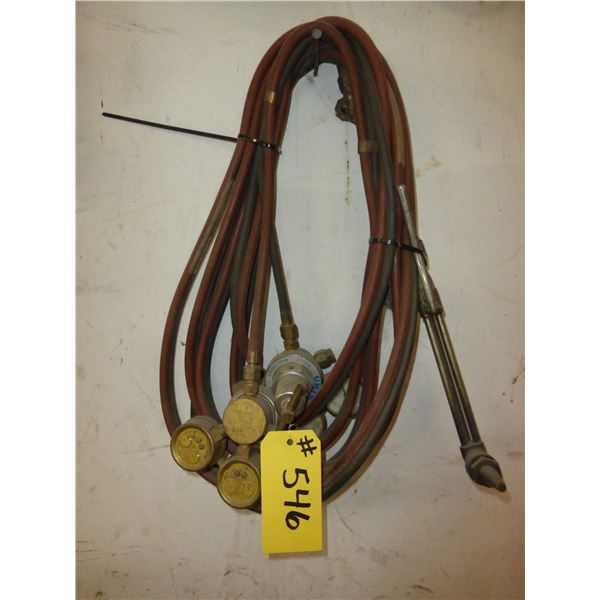 ACETYLENE TORCH AND GAUGES